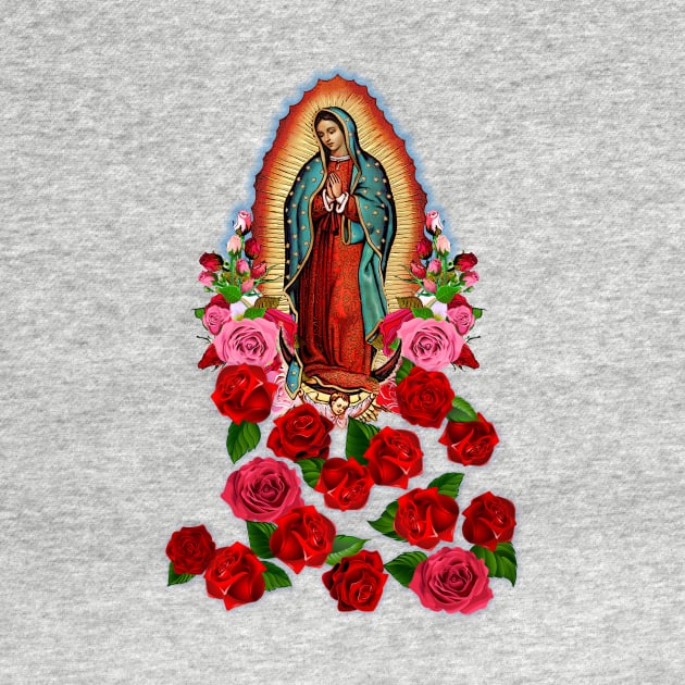 Our Lady of Guadalupe Virgin Mary by Cabezon